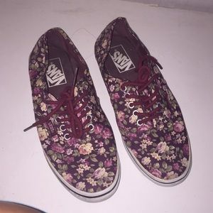 Floral Print Vans
